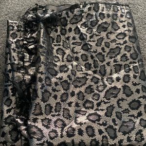 Leopard print fabric